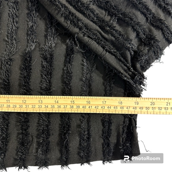 Zara Trafaluc Womens Black Fringe Long Sleeve Shirt - Picture 9 of 12